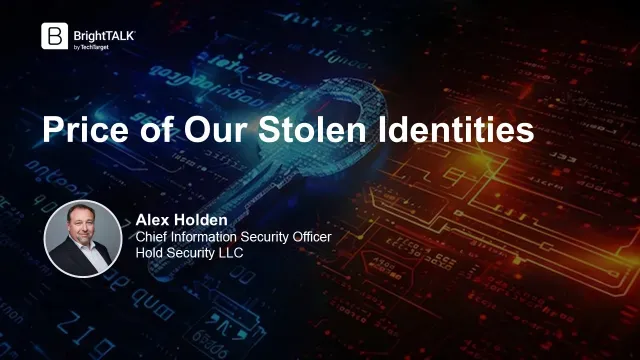 Price of Our Stolen Identities on the Dark Web