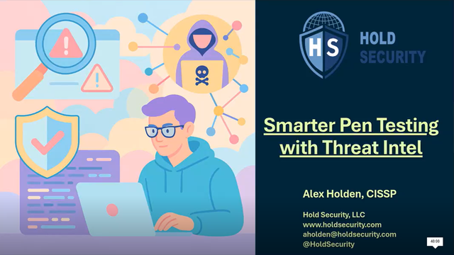 Smarter Pen Testing with Threat Intel