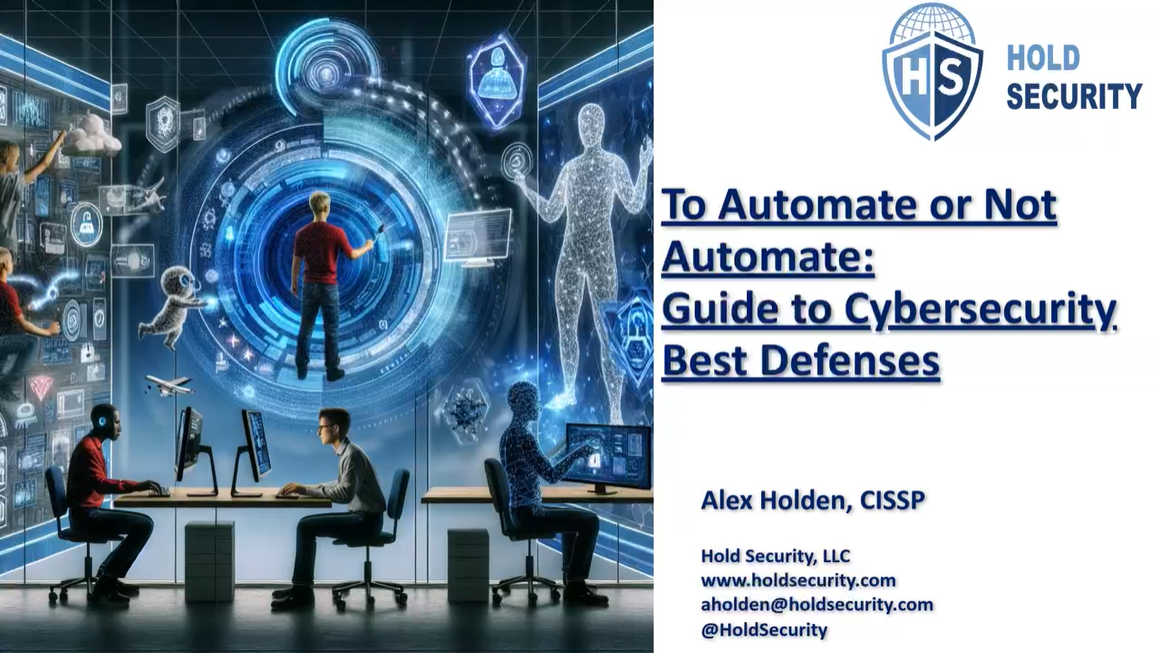 To Automate or Not Automate: Guide to Cybersecurity Best Defenses